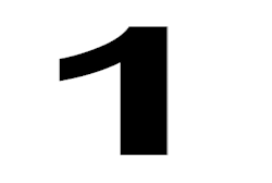 image of the number 1